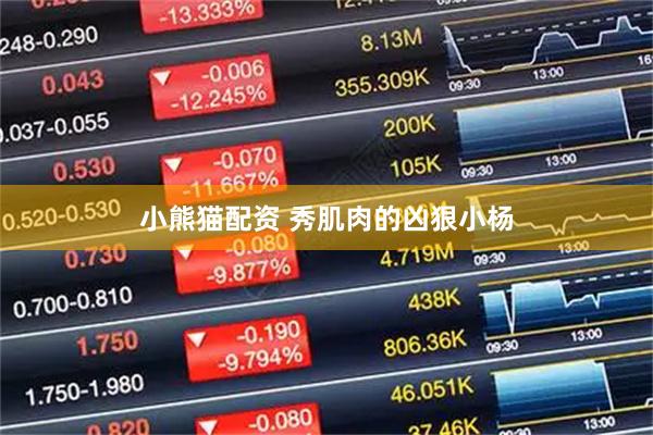 小熊猫配资 秀肌肉的凶狠小杨