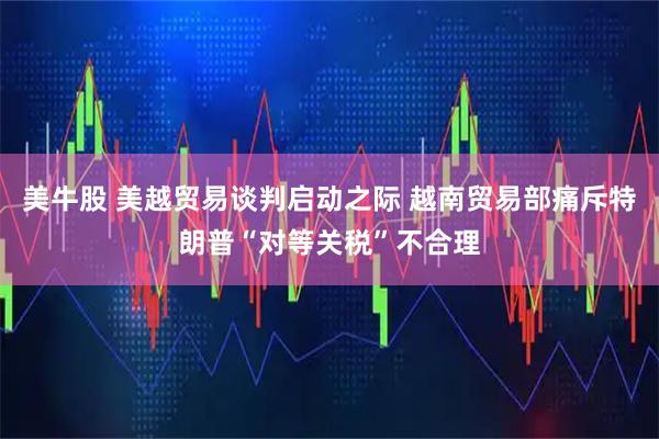 美牛股 美越贸易谈判启动之际 越南贸易部痛斥特朗普“对等关税”不合理